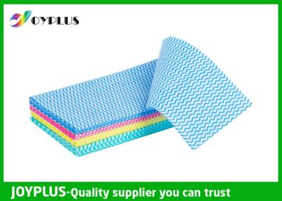 China HN0310 Kitchen Non Woven Cleaning Cloths Chemical Free With Wave Pattern for sale