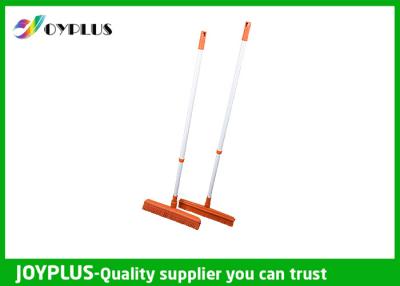 China JOYPLUS Home Rubber Sweeper Broom , Rubber Push Broom With Handle 120cm for sale