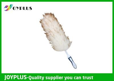 China White Color Lambswool Duster Cleaning With TPR Material Handle Anti Static for sale