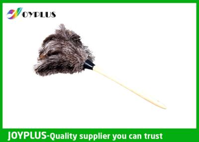 China Ostrich Feather Anti Static Duster Long Reach Duster With Wooden Handle for sale