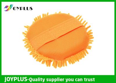 China Eco Friendly Chenille Car Wash Pad , Chenille Microfiber Wash Mitt JOYPLUS for sale