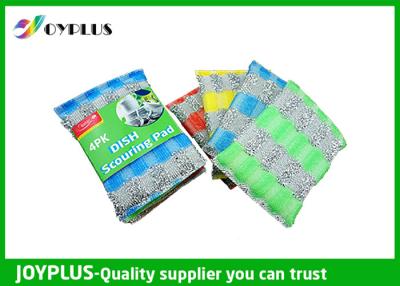 China Durable Non Abrasive Scouring Pad , Dish Cleaning Scrubber Nylon / Sponge Material for sale