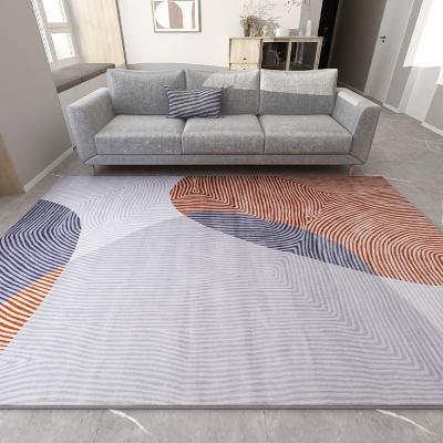 China Hot Sale Style Design Washable Modern Home Basics Woven Floor Thickened Bedroom Non-slip Rug for sale