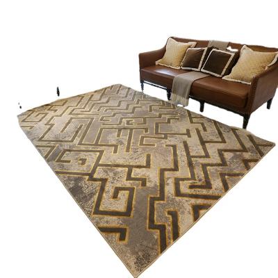 China Modern Anti Slip Anti Slip Stress Relief European Luxury Designer Living Room Carpet for sale