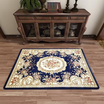 China Kitchen 120*170cm Washable Thick Woven Flooring Living Room European Home Bedroom Colorful Wear-resistant Non-slip Mat for sale