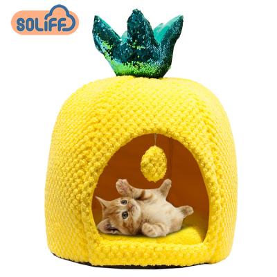 China Manufacturer Wholesale Colorful Luxury Breathable Plush Dog Pet Cat Bed for sale