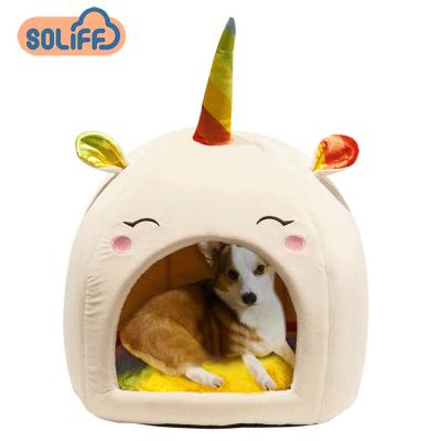 China Breathable Deep Sleeping Comfort In The Basket Pet Tent Winter Cat Bed Mat Small Cozy Cave Bed for sale