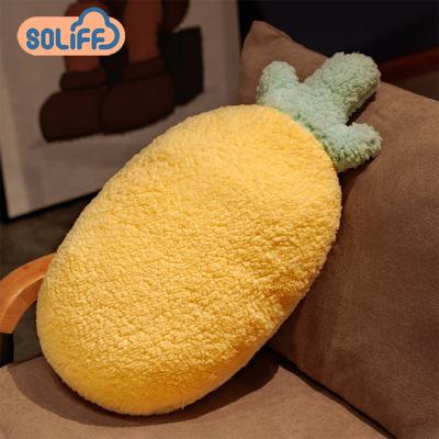 China Mondern Funny Cute Plush Food Toy Pillows Kids Pineapple Stuffed Animal Pillow for sale