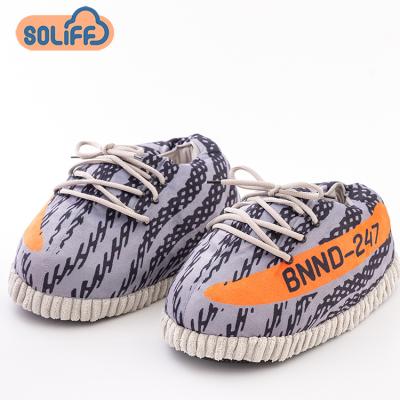 China 2021 Anti-odor slipper soft plush yeezy unisex yeezy slippers for sale