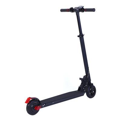 China Teenager 6 Inch 180W Unisex Lightweight OEM Color Clean Patent File Solid Tire Adjustable Height E Electric Scooter With Suspension for sale