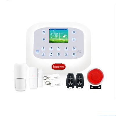 China WIFI + GSM + GPRS 6 Wired 50 GSM Wireless PSTN Network Burglar Alarm System With Dual APP Remote Control for sale