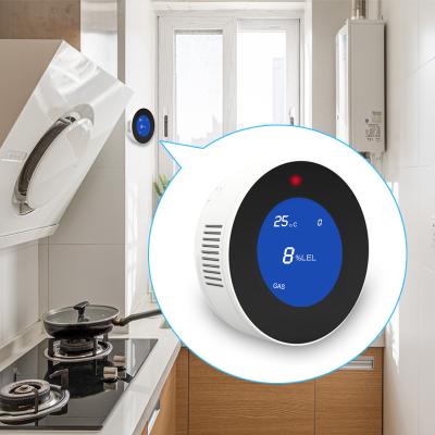 China Newest Amazing Tuya WIFI LPG Smart Home Security Alarm Gas Sensor Detector HAK-210W for sale