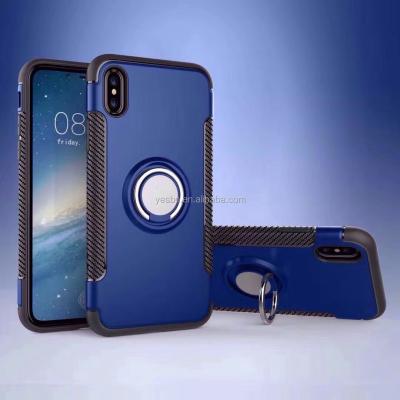 China Rotating Protective Car Ring Holder Kickstand Phone Case For iPhone 8g 8Plus 7g 7plus X xs xmax for sale