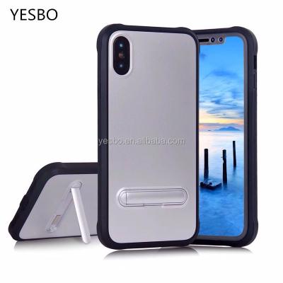 China New metal kickstand shockproof TPU+PC and rugged protection back cover case for iphone 7 for iphone X for sale