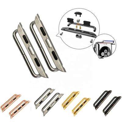 China Stainless Steel Strap Band Connector Adapter Buckle For Apple Watch iwatch for sale