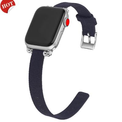 China Fashion New Arrived Nylon Watch Band Strap Sport Buckle Watch Bands For Apple Watch 42mm 44mm 38mm 40mm iwatch 5 4 3 2 1 Series for sale