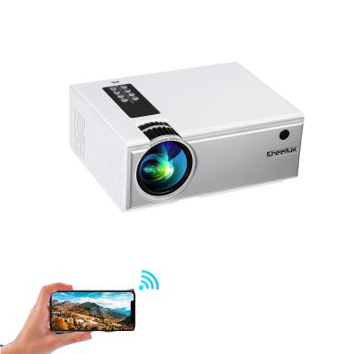 China Desktop Video Resolution 1280*720p Built-in Speakers Mobile Phone Beamer Home Theater Native Screen Mirroring Projector for sale