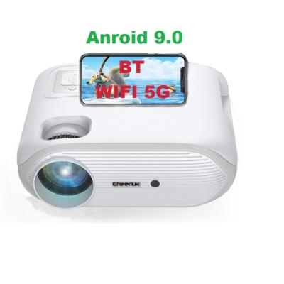 China 3D Smart WiFi Android BT Ready Mobile Home Projector 1080P 150 Inch Large Screen Speaker High Fidelity Projector for sale