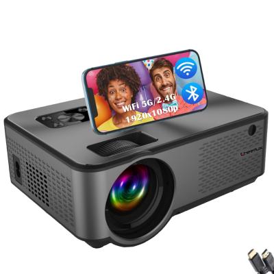 China Full HD 1080P Native Pico Projector Latest Home Theater Smart Mini Portable Wifi Beamer 1920x1080 BT Miracast Wireless Proyector for sale