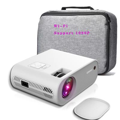 China Pico 2021 Upgraded LCD Display Projector FHD Miracast Portable Projector with Carrying Bag for sale