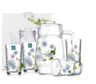 China 7pcs Sustainable Glass Jug Set for sale