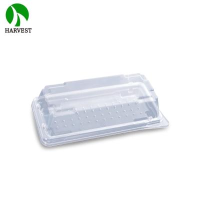 China High Quality Recyclable Disposable Sushi Packaging PET Plastic Box for sale