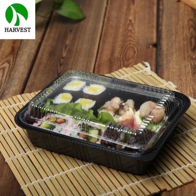 China Japanese Restaurant Disposable Sushi Take Away Plastic Packaging Takeout Food Tray for sale