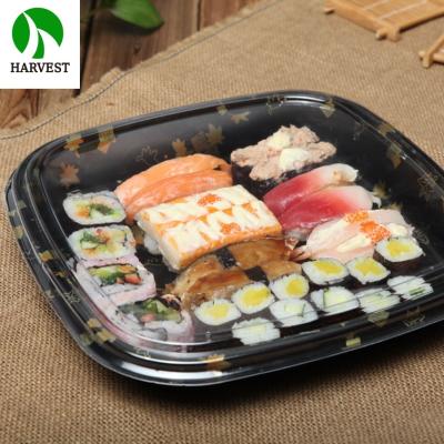 China Disposable Disposable Plastic Sushi Party Tray Sushi Take Out Box for sale