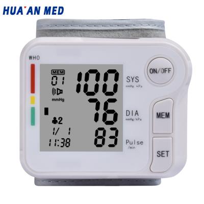 China Medical Examination Digital Sphygmomanometer Boiling Point Heart Rate Check Machine Wrist Blood Pressure Monitor for sale