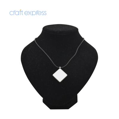 China BestSub CLASSIC craft jewelry express personalized diamond shaped necklace printing sublimation blank for sale