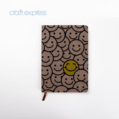 China Craft Express Wholesale New Product Custom Printed Dark Gray Sublimation Blanks PU Leather Notebook for sale