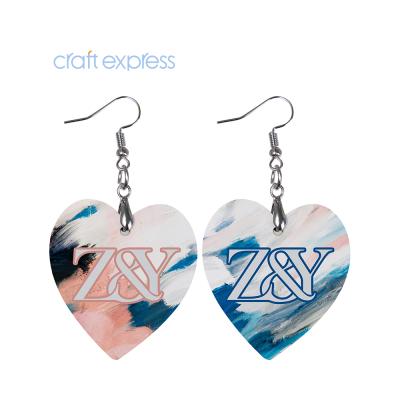 China CLASSIC Core Craft Sublimation Hardboard Express Earring for sale