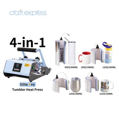 China Craft Express 10oz 11oz 12oz 15oz 20oz 30oz Sublimation Printer 4 In 1 Heat Press Sublimation Cricut Mug Wine Tumbler Machine for sale