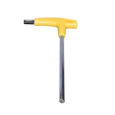 China Carbon Steel Handle Allen Key Hex End Screwdriver Plastic T-Handle Allen Key for sale