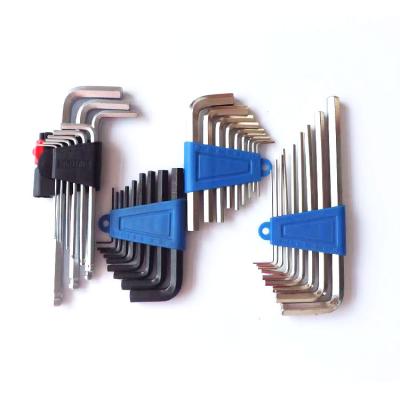 China More Custom Hex Key Allen Wrench Set 9pcs Hex Wrench Ball End Set L Type Allen Wrench for sale