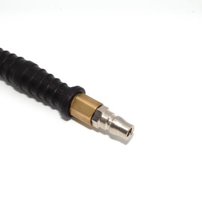 China Material: Steel Made In China Tire Inflator Tools Air Chuck Long Rubber Handle Tire Inflator Rods for sale