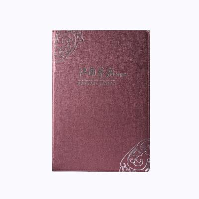 China Engraving of the cover factory direct wholesale restaurant card menu good quality PU leather cover for sale