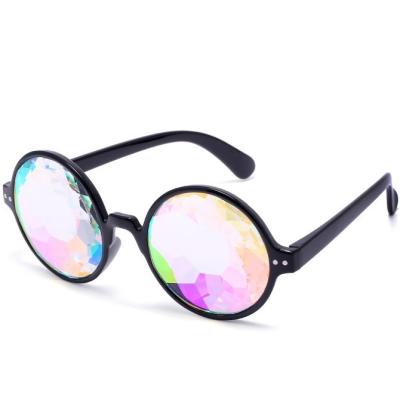 China Fashion Sunglasses Gorgeousness Disco Nightclub Kaleidoscope 4d Glasses Psychedelic Crazy Glasses Thug Life Party Glasses Crystal Glasses for sale