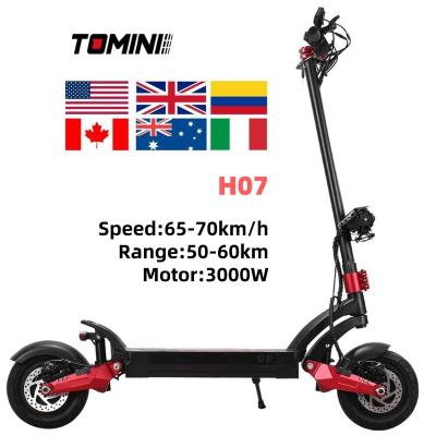 China Tomini 3000 Watt Unisex Long Range x7 Power Foldable Offroad Electric Scooter For Adult USA for sale