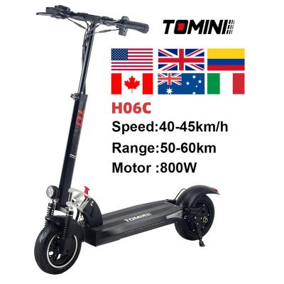 China Tomini scooters elektrische step 45 kmh e scooter strassenzulassung unisex fat e electrico for sale