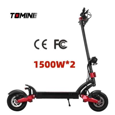 China Import 60V 30AH 5600W Tomini electric scooter e scooter unisex dual motor electric escooter with china seat and suspensions for sale