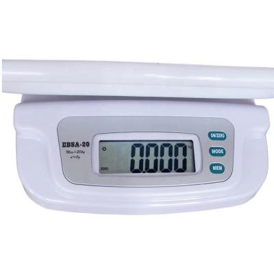 China Digital Display Plastic Medical Infant Electronic Baby Hospital Scale With Luggage And Music for sale