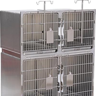 China pet store/hospital pet store or hospital instrument stainless steel veterinary pet display cage for sale for sale