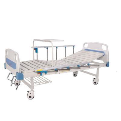 China 3 Hospital Funtions Manual Foldable Hospital Furniture Double Cranks Used Hospital Beds Bed 3 Functions for sale