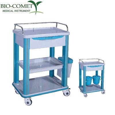 China Metal Hospital Medical Emergency Treatment Trolley BC0918-04 for sale