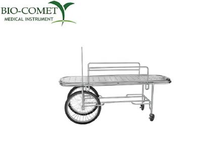 China Hospital Trolley Hospital Furniture First Aid Stainless Steel Stretcher Trolley BC0918-33 Biocomet for sale