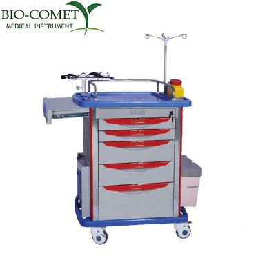 China Hospital Trolley Hospital Medical Emergency Trolley BC0918-01 Biocomet for sale