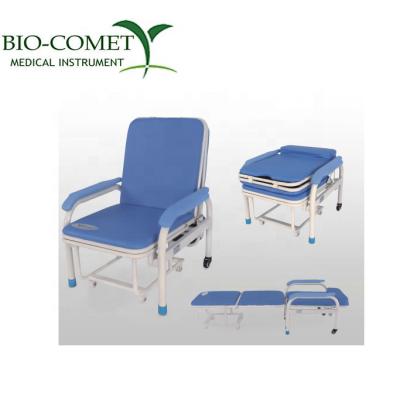 China Inpatient Room Clean Hospital Furniture Clinic Equipment Metal Chair BC0918-66 for sale