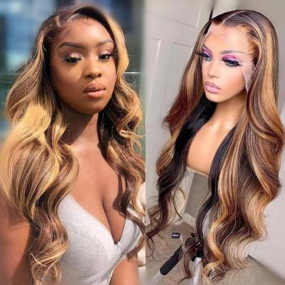 China Body Wave Foxen Highlight 4/27 Blonde Hair Hd Lace Swiss Blonde Blonde Highlight 10/613 Lace Wig 13x4 Highlight Wig 13x4 613 for sale