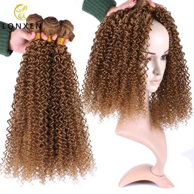 China Jerry Curl Kinky Curly 27 Color Bundles Pre Brazilian 8-26Inches Remy Hair Hair Bundles Hair Weave Extensions for sale